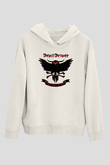 DevilDriver Beyaz Unisex Kapüşonlu Sweatshirt