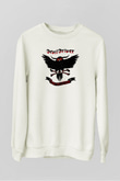 DevilDriver Beyaz Unisex Sweatshirt