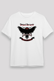 DevilDriver Beyaz Unisex Tişört T-Shirt - TişörtFabrikası