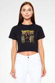 DevilDriver Siyah Crop Top Tişört