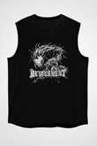 Devourment Baskılı Unisex Siyah Kolsuz Tişört - Tshirt