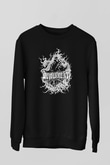 Devourment Baskılı Unisex Siyah Sweatshirt