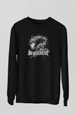 Devourment Baskılı Unisex Siyah Sweatshirt