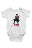 Dexter Baskılı Beyaz Unisex Bebek Body - Zıbın
