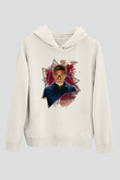 Dexter Baskılı Beyaz Unisex Hoodie