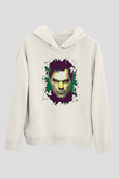 Dexter Baskılı Beyaz Unisex Hoodie
