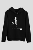 Dexter Baskılı Unisex Siyah Kapüşonlu Sweatshirt