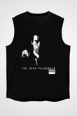 Dexter Baskılı Unisex Siyah Kolsuz Tişört - Tshirt