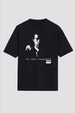 Dexter Baskılı Unisex Siyah Oversize Tişört - Tshirt