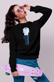 Dexter Baskılı Unisex Siyah Sweatshirt