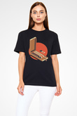 Dexter Baskılı Unisex Siyah Tişört - Tshirt
