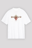 Diablo Beyaz Unisex Oversize Tişört T-Shirt
