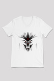 Diablo Beyaz Unisex V Yaka Tişört T-Shirt