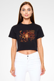 Diablo Siyah Crop Top Tişört
