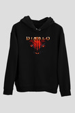 Diablo Siyah Unisex Hoodie