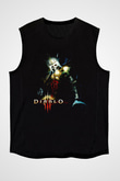 Diablo Siyah Unisex Kolsuz Tişört