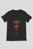 Diablo Siyah Unisex V Yaka Tişört