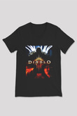 Diablo Siyah Unisex V Yaka Tişört