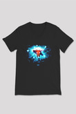Diablo Siyah Unisex V Yaka Tişört