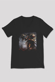 Diablo Siyah Unisex V Yaka Tişört T-Shirt