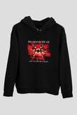 Diamond Head Baskılı Unisex Siyah Hoodie