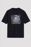 Diamond Head Baskılı Unisex Siyah Oversize Tişört