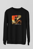 Diamond Head Baskılı Unisex Siyah Sweatshirt