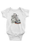 Die Antwoord Baskılı Beyaz Unisex Bebek Body - Zıbın
