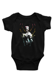 Die Antwoord Baskılı Unisex Siyah Bebek Body - Zıbın