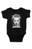Die Antwoord Baskılı Unisex Siyah Bebek Body - Zıbın