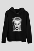 Die Antwoord Baskılı Unisex Siyah Kapüşonlu Sweatshirt