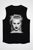 Die Antwoord Baskılı Unisex Siyah Kolsuz Tişört - Tshirt