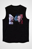 Die Antwoord Baskılı Unisex Siyah Kolsuz Tişört - Tshirt
