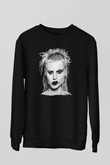 Die Antwoord Baskılı Unisex Siyah Sweatshirt