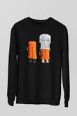 Die Antwoord Baskılı Unisex Siyah Sweatshirt