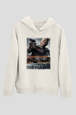 Die Hard Beyaz Unisex Hoodie
