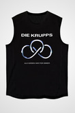 Die Krupps Baskılı Unisex Siyah Kolsuz Tişört