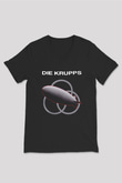 Die Krupps Siyah Unisex V Yaka Tişört