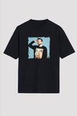 Dillon Francis Baskılı Unisex Oversize Siyah Tişört