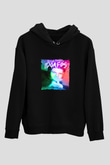 Dillon Francis Baskılı Unisex Siyah Hoodie