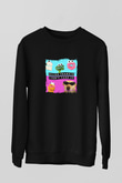 Dillon Francis Baskılı Unisex Siyah Sweatshirt