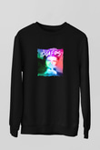 Dillon Francis Baskılı Unisex Siyah Sweatshirt