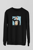 Dillon Francis Baskılı Unisex Siyah Sweatshirt