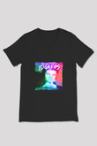 Dillon Francis Baskılı Unisex Siyah V Yaka Tişört