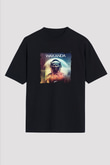 Dimitri Vegas & Like Mike Baskılı Unisex Oversize Siyah Tişört