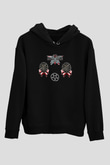 Dimmu Borgir Baskılı Unisex Siyah Kapüşonlu Sweatshirt