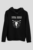 Dimmu Borgir Baskılı Unisex Siyah Kapüşonlu Sweatshirt
