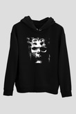 Dimmu Borgir Baskılı Unisex Siyah Kapüşonlu Sweatshirt