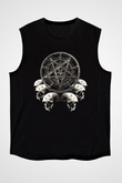 Dimmu Borgir Baskılı Unisex Siyah Kolsuz Tişört - Tshirt