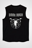 Dimmu Borgir Baskılı Unisex Siyah Kolsuz Tişört - Tshirt